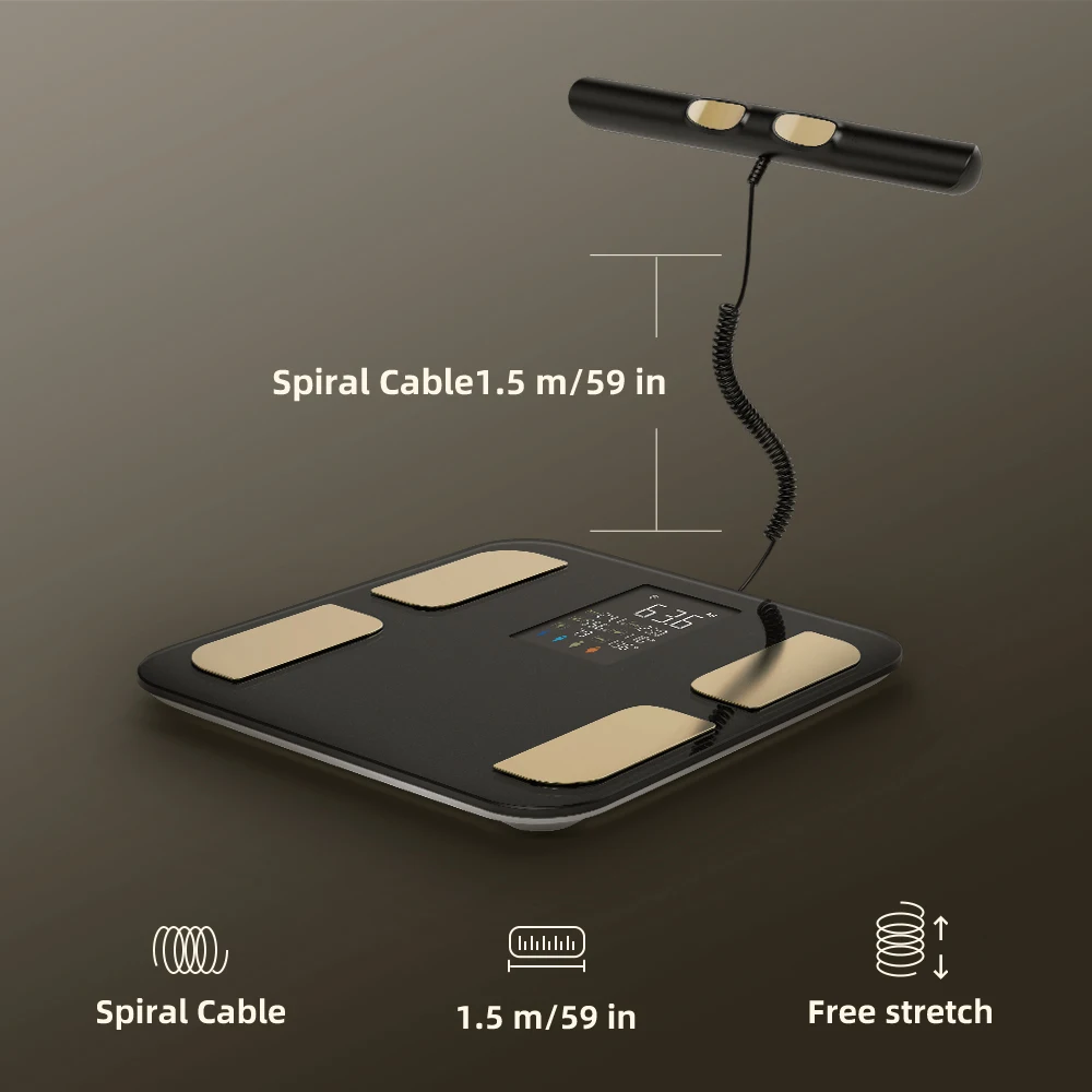 ميزان تحليل الجسم بتقنية BIA رقمي احترافي