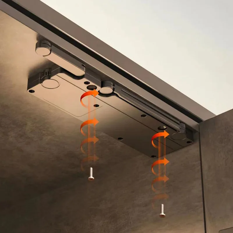 

Push To Open Damper Buffers Automatic Door Closer Hidden Cabinet Handles Soft Closing Cabinet Catches for Wardrobes Hardware