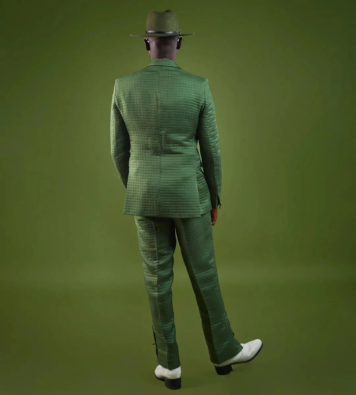 Dark Green Men's Suits Tailored 2 Pieces Blazer Pants Wide Lapel One Button Slim Fit Formal Modern Wedding Custom Made Plus Size