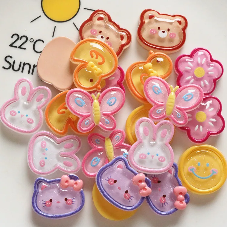 

10pcs Mini Kawaii Duck Resin Flatback Charms Cabochons Embellishments for DIY Ornament Crafts Scrapbook Jewelry Decoration A03
