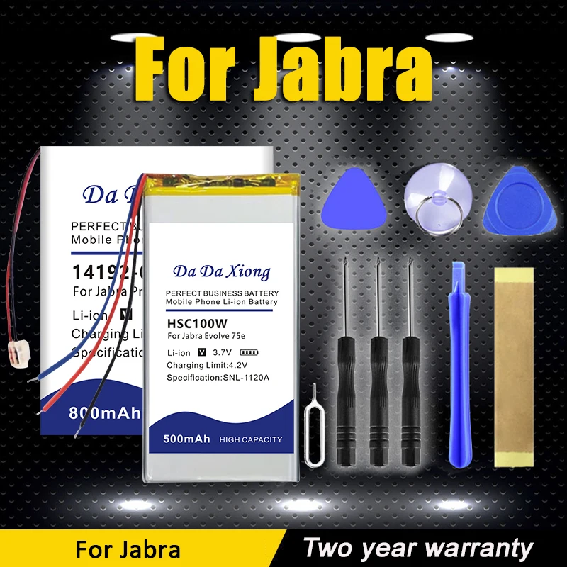 Ahb512229Ps Ahb360819(29)-2P Ahb472625Plt Nuova Batteria Per Jabra Evolve Pro 65 75E Ms Wave 920 9400 9450 Bt0202 Bt2010 Bt3030