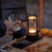 Nordic Industrial Style LED Cordless Table Light Restaurant Outdoor Camping Atmosphere Light Creative Touch Night Light 2