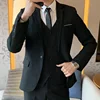 Black Business Suit for Men Professional Formal Workwear Jacket Menswear Set Custom Tailored Clothing from China