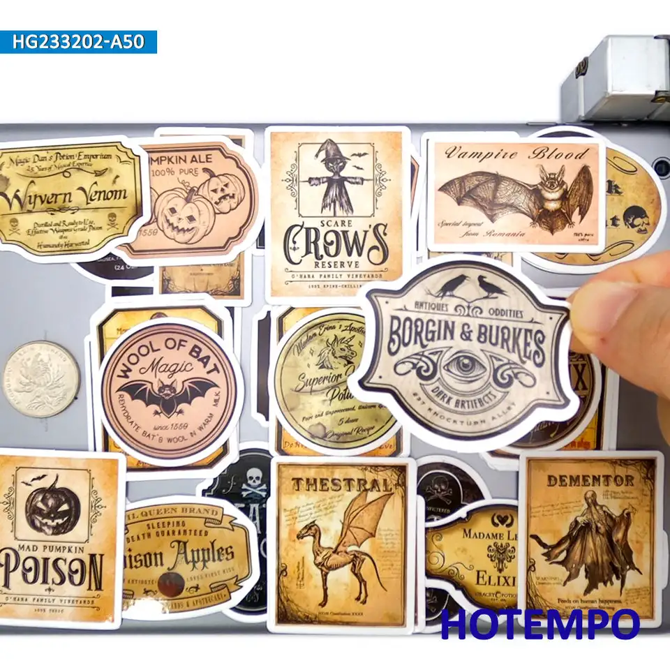 20-30-50pcs-magic-potion-tag-stickers-halloween-style-retro-alchemy-decals-for-bottle-luggage-car-bike-laptop-phone-sticker-toys-aliexpress