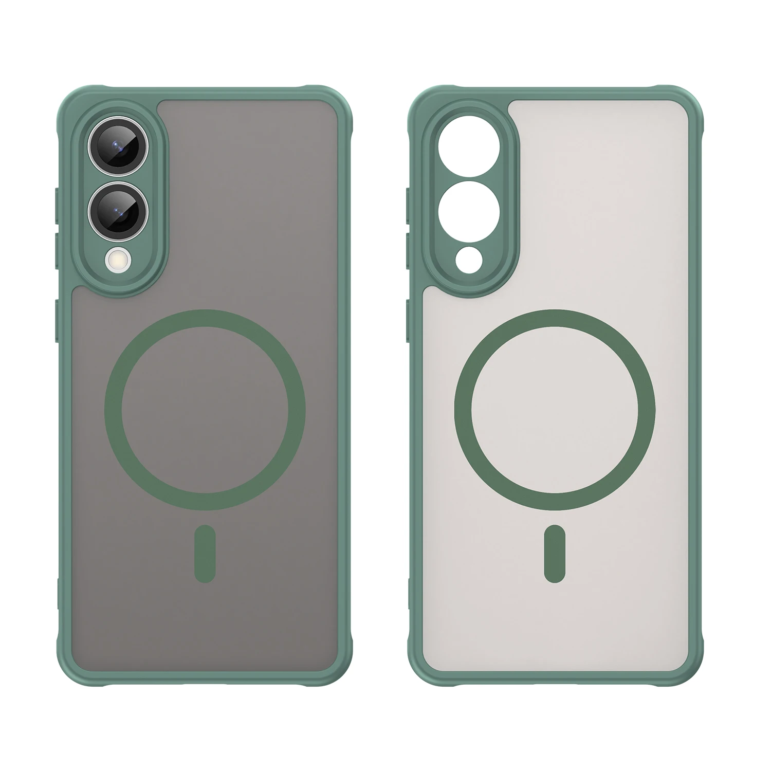 Magsafe Magnetic Luxury Armor Shockproof Matte Translucent Case Cover