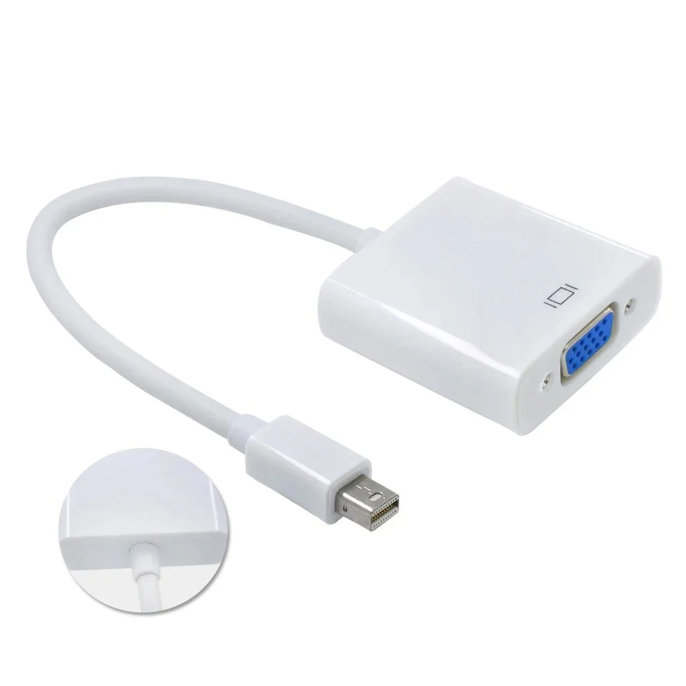 Macbook Air Pro Imac Mac Mini Thunderbolt Mini Displayport Display Port Mini Dp A Vga Cable Adapter 1080P