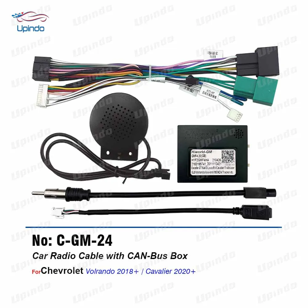 

Car Audio Media Player Cable Android Head Unit Power Wir Harness Socket Connector CANBus Decoder for Chevrolet Volrando Cavalier