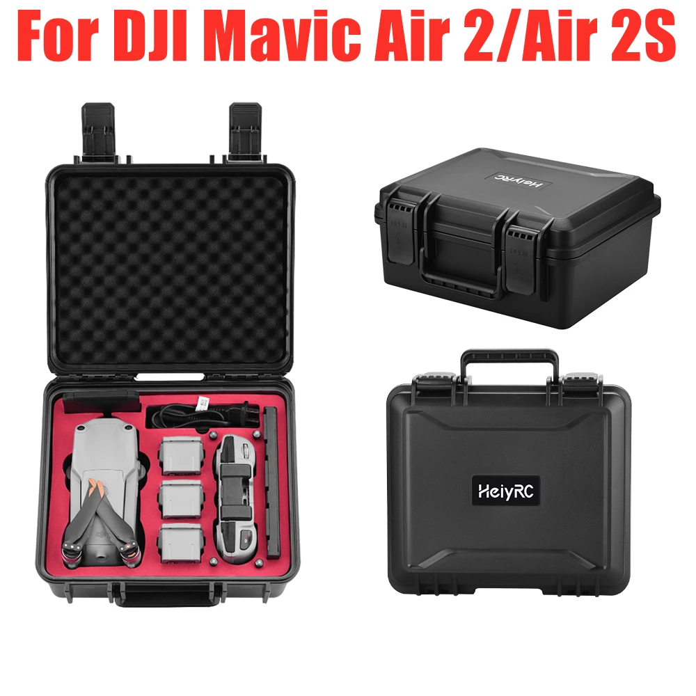 Mavic Air 2 Stoarge Bag-Waterproof Travel Carrying Case for DJI Mavic Air 2 Drone Remote Controller and Accessories-Grey 