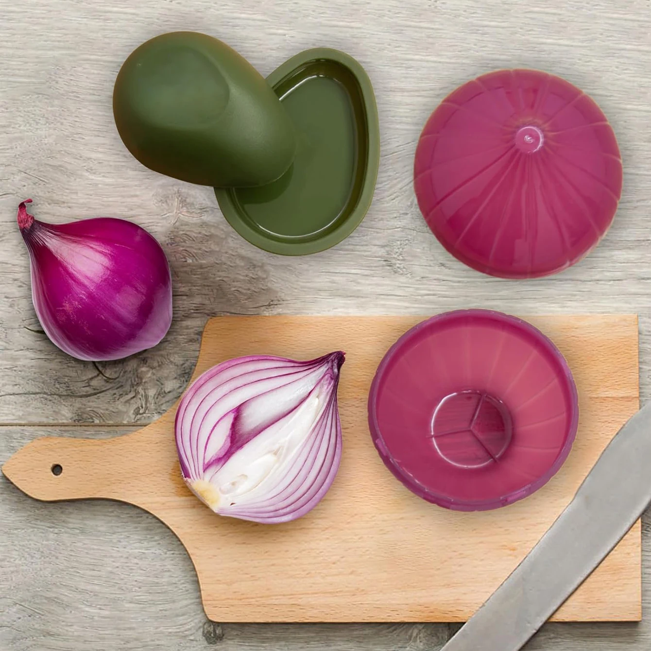 1 set Plastic Vegetable Storage Box Lemon Onion Tomato Green Pepper and Garlic storage Container Fruit Fresh-Keeping Reusable