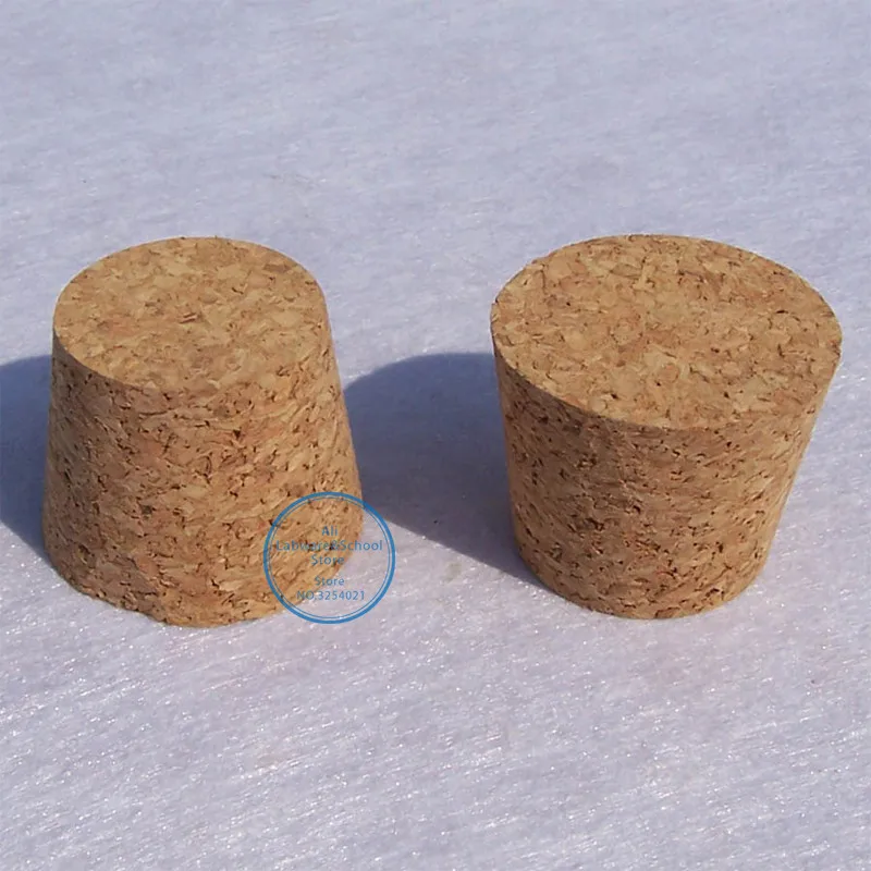 43*33*35mm Lab Wooden Corks Test Tube Stoppers Tea Jar Cover Wine Glass Bottle Plugs for School Experiment or household