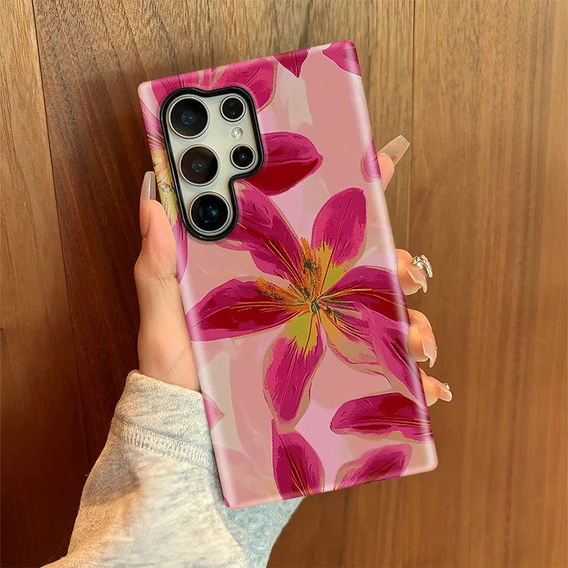Fcicicase Fashion Floral Shockproof Phone Case - Acrylic TPU Design