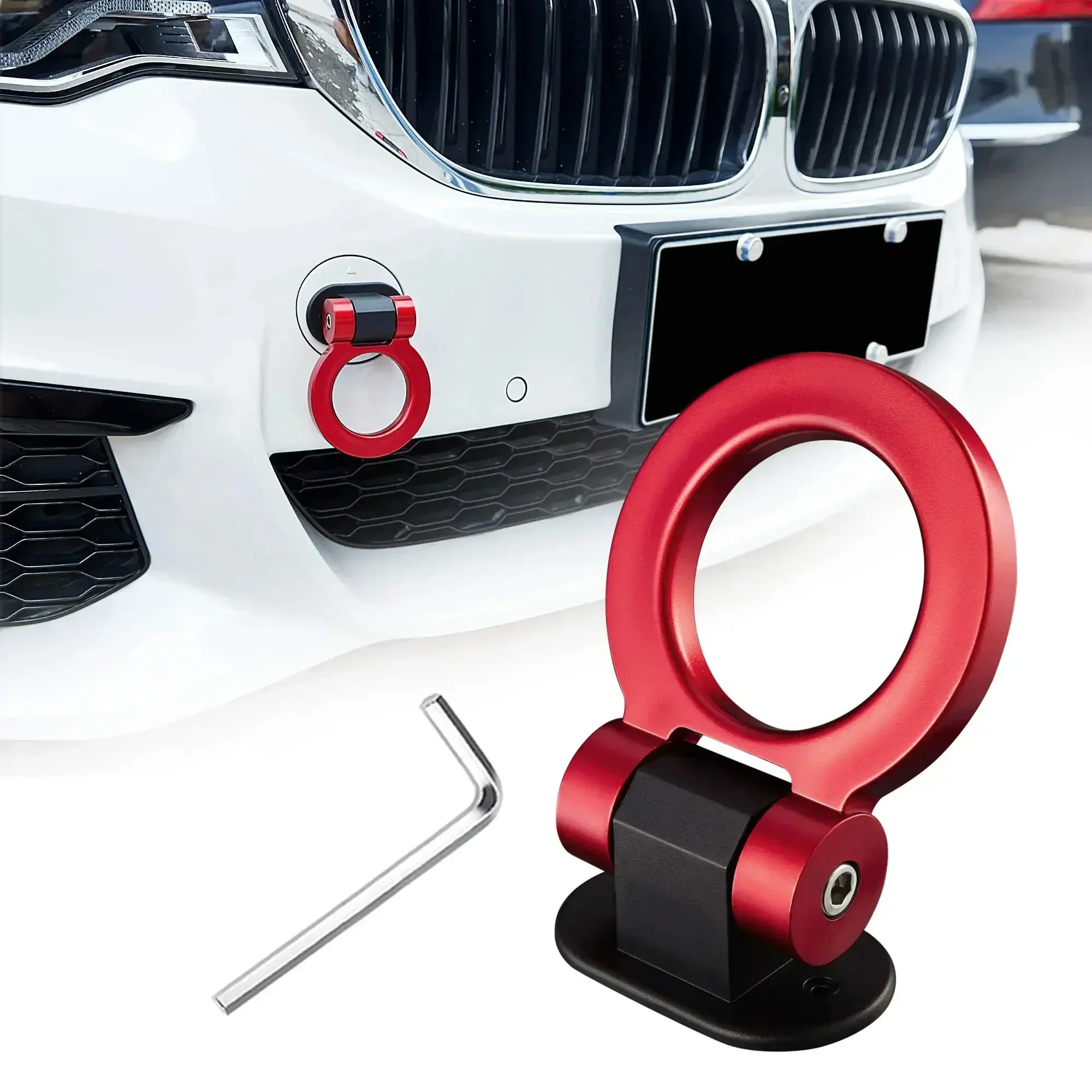ABS Car Bumper Sticker Trailer Tow Hook Kit for JDM Racing