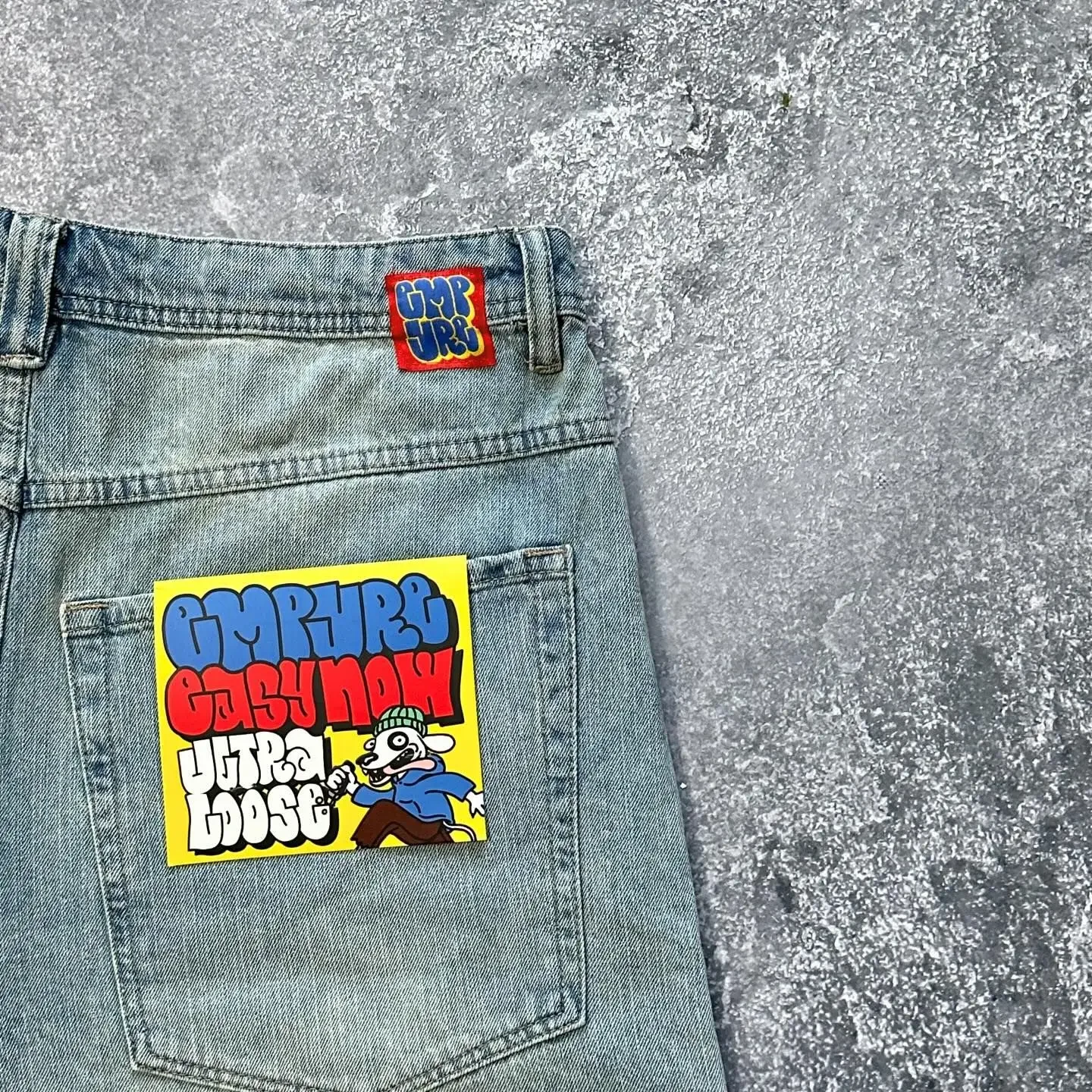 Empyre Shorts Y2K Gothic Hip Hop Cartoon Graphics Embroidery Baggy Jeans Denim Gym Shorts Men Women High Waist Basketball
