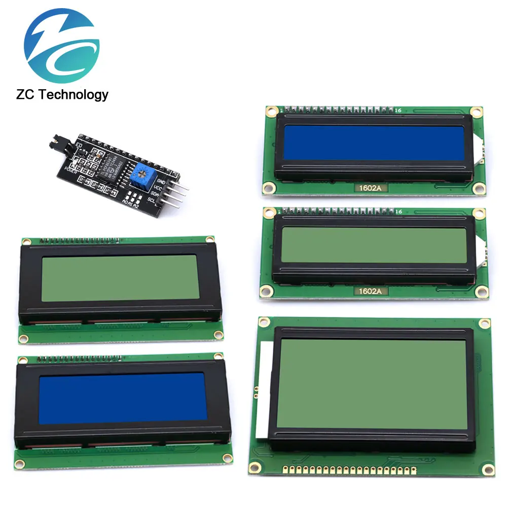 Modulo-LCD-schermo-verde-blu-per-Arduino-1602-2004-12864-carattere-LCD ...