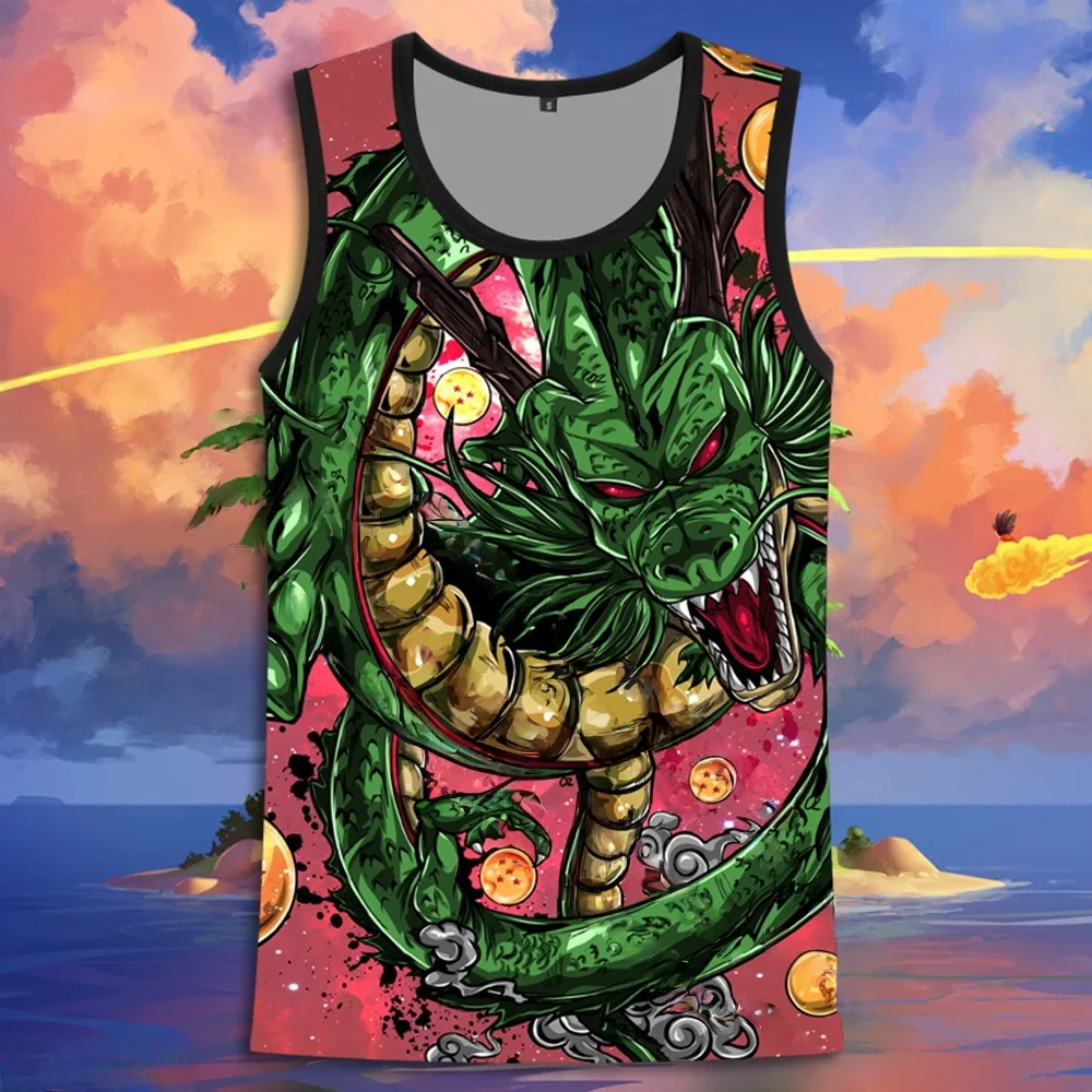 2026 Sommer Dragon Ball Retro Fitness-Weste Herren Übergroße 3D-Bedruckte Weste Familien-Unisex Kinder-Sportshirt – Detail 8