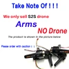 Original S2S Drone Motor Arm Spare Part Front / Rear Arm Left / Right Arm with Brushless Motor Engine Part LS-S2S Accesory 2