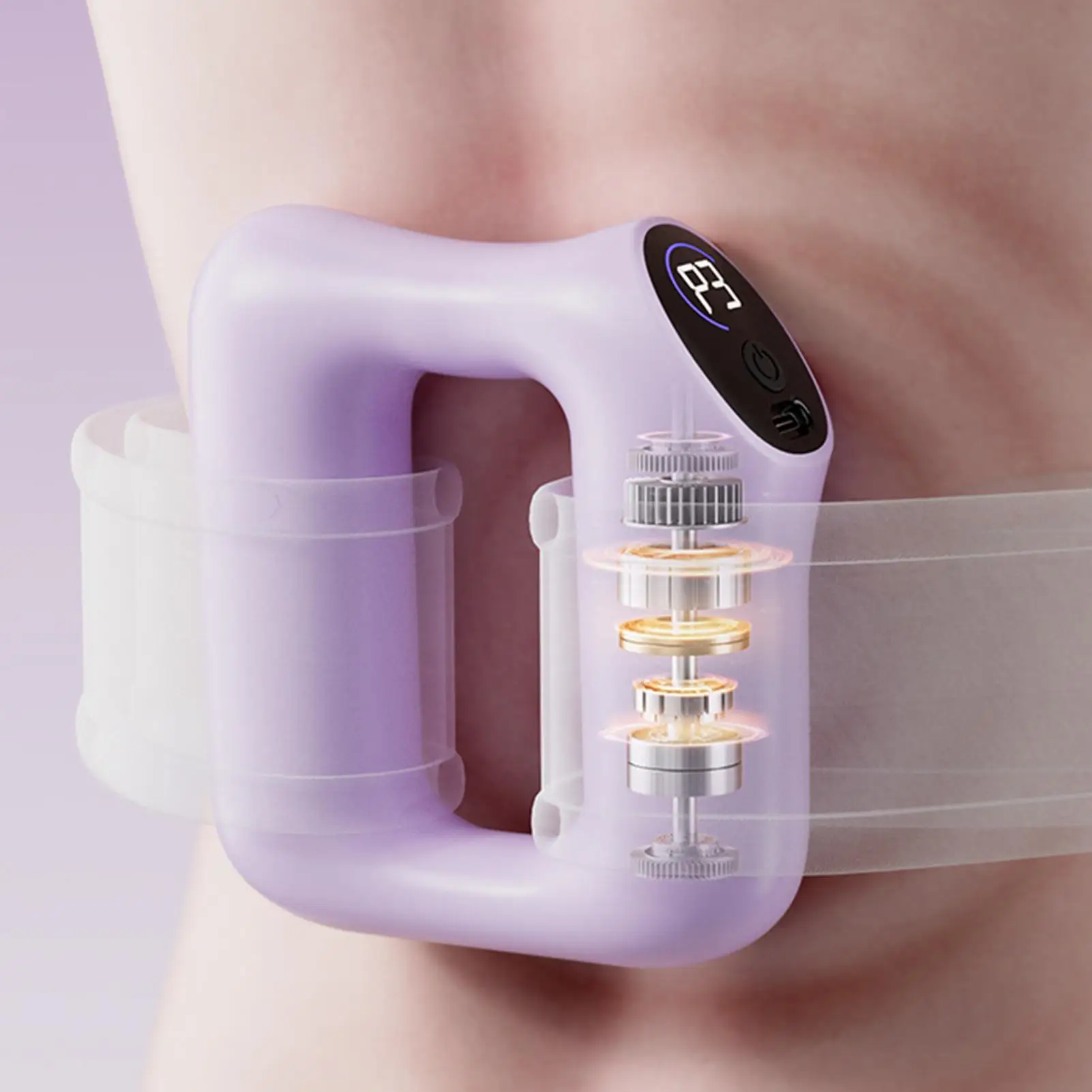 Full-Body Fascia Ring Multifunctional Exercise Vibration Fitness Massager Fat Burning Shaping Fat Slinger Deep Tissue Massage