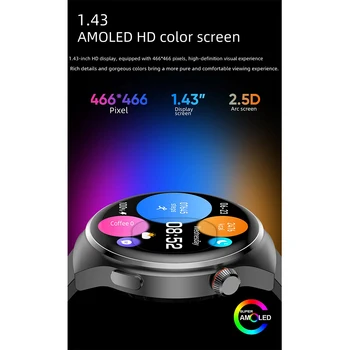 MT26 Voice Assistant Outdoor Men Smartwatch AMOLED Health Monitoring Professional Sports Fitness Wireless Charging GPS Tracker 4