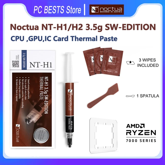  Noctua NT-H1 3.5g SW Edition, Thermal Computer Paste with  Spatula and Cleaning Wipes : Electronics