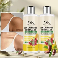 Huile pour le corps éclaircissante WK JALY, hydratation intense, hydratation, peau lisse, réduction des taches, mélanine, pour peaux foncées, noires, caramel 5