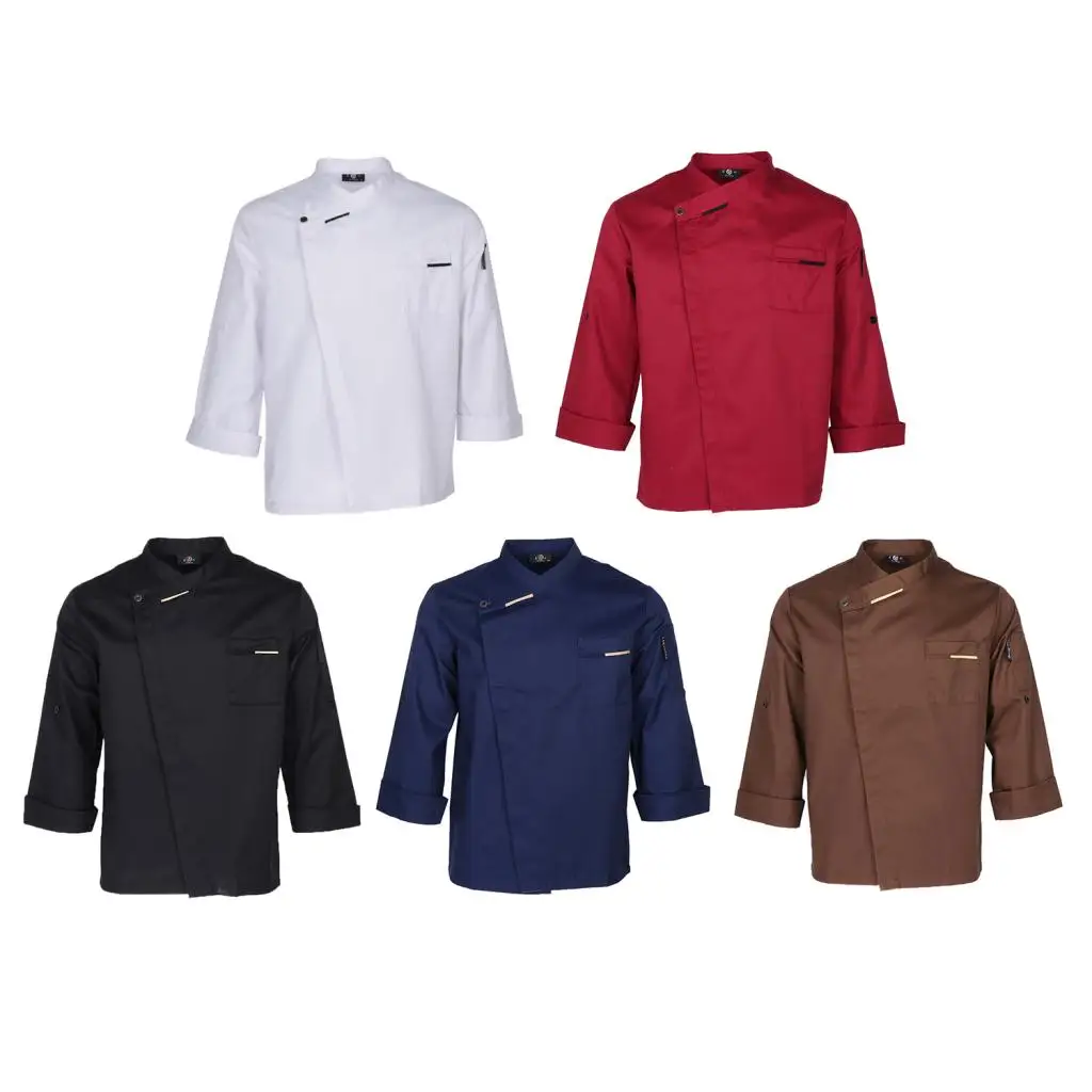 전문 주방 유니폼 셰프 재킷 유니폼 내구성 있는 셰프 코트 여성용 편안한 폴리 코튼 호텔 직원용