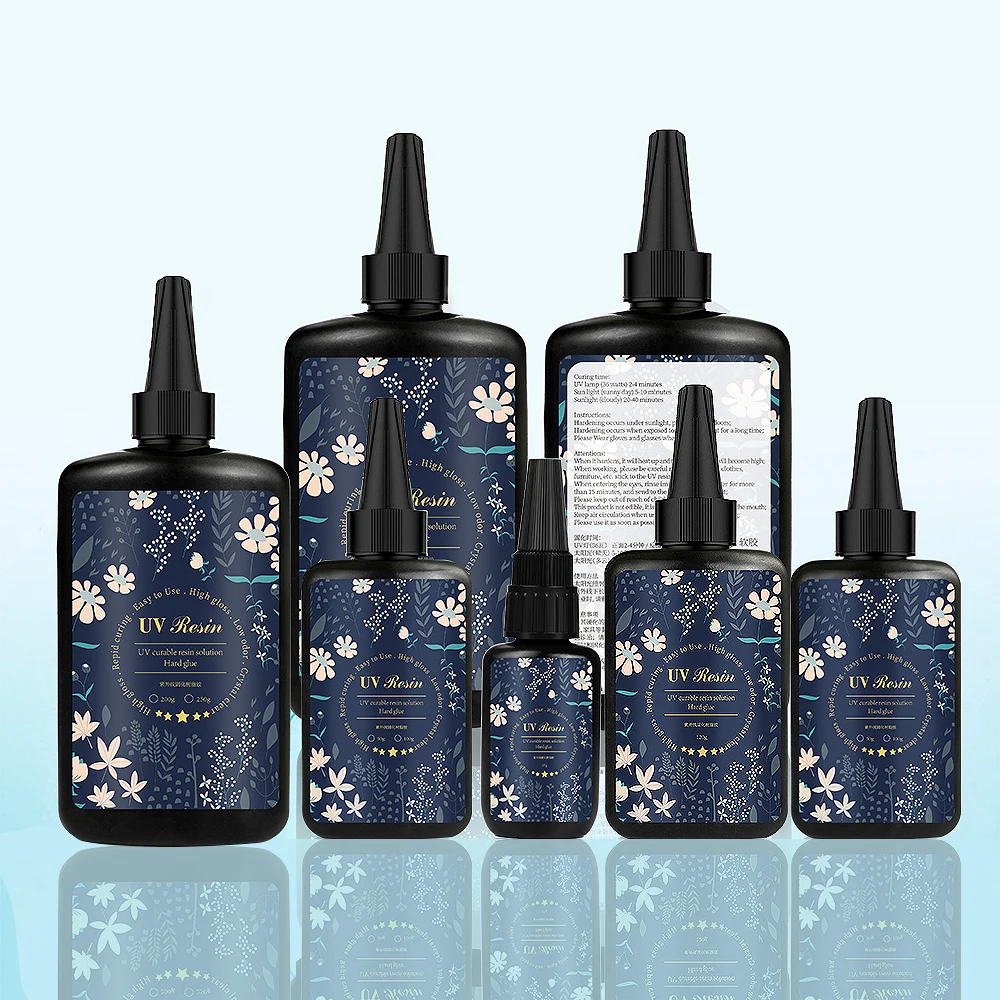 Hard UV Resin Glue Clear Ultraviolet Curing Quick Drying Epoxy Resin UV Glue DIY Jewelry Making Tools Resin Mold Gel Hardener