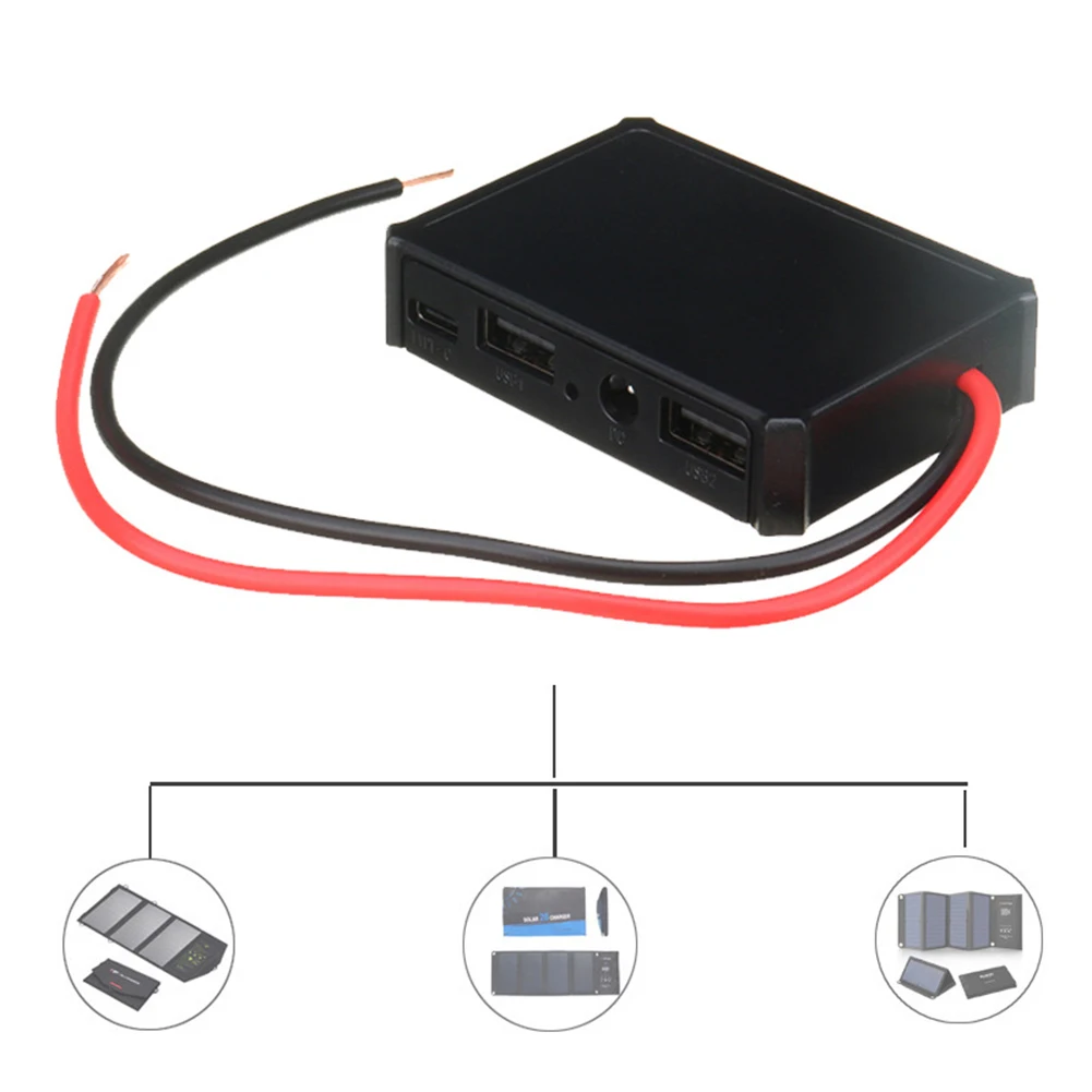 

1set Solar Panel Power Conditioner Controller USB And Type C Interface Easy Connect 66*45*15mm Power Tools Accessories