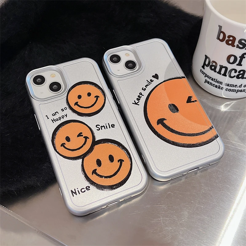Fashion Cute Funny Smiley Face Phone Case For iPhone 14 12 13 11 Pro XS