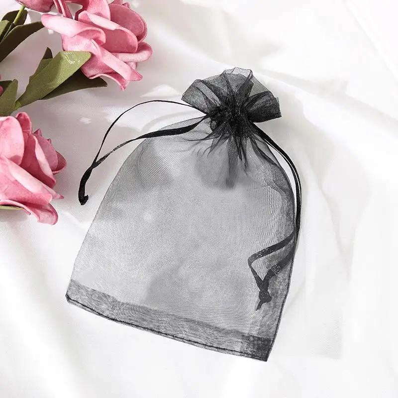 Organza 가방, 웨딩 파티 장식, 드로어블 백, 로고 선물 가방, Organza 가방, 웨딩 백, 100 개