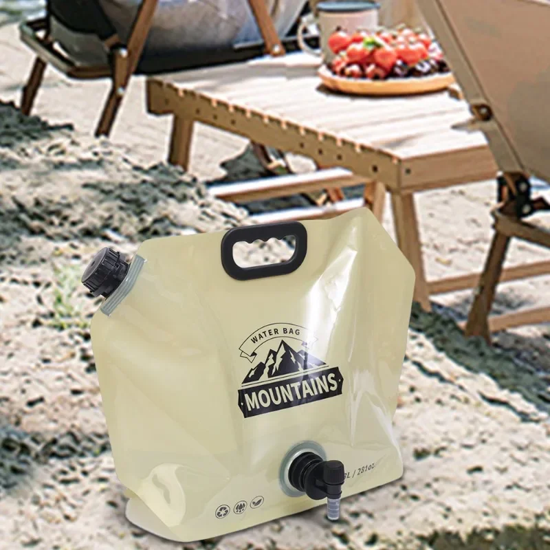 Poche à Eau De Camping Pliable 8L - Grande Capacité, Portable, Idéal Pour Outdoor