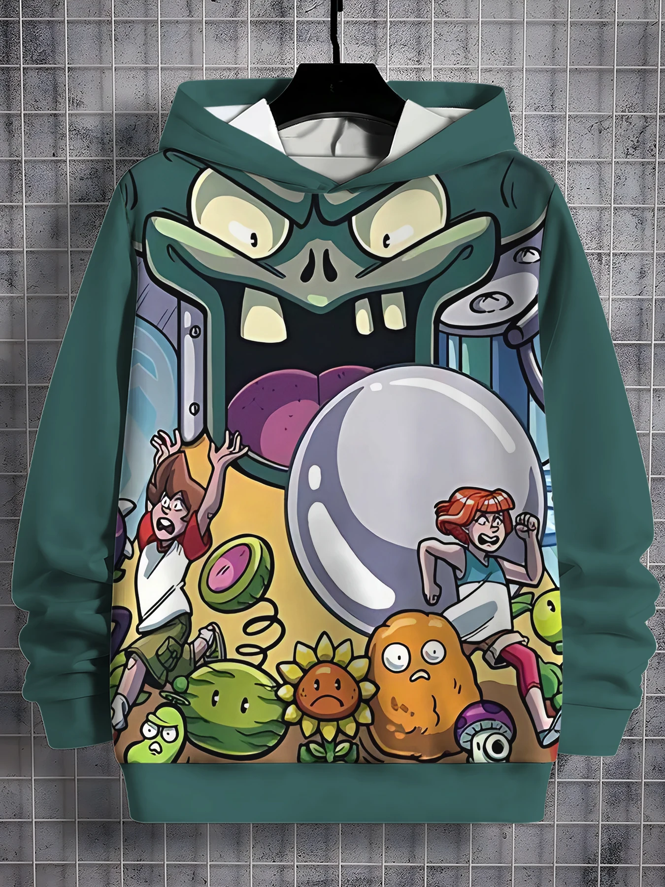 HOT Game p-Plants vs. Zombies 3D Print All Seasons Children Casual Sweatshirt Cool Pullover Tops Unisex Clothes Boy Girl Hoodies 4