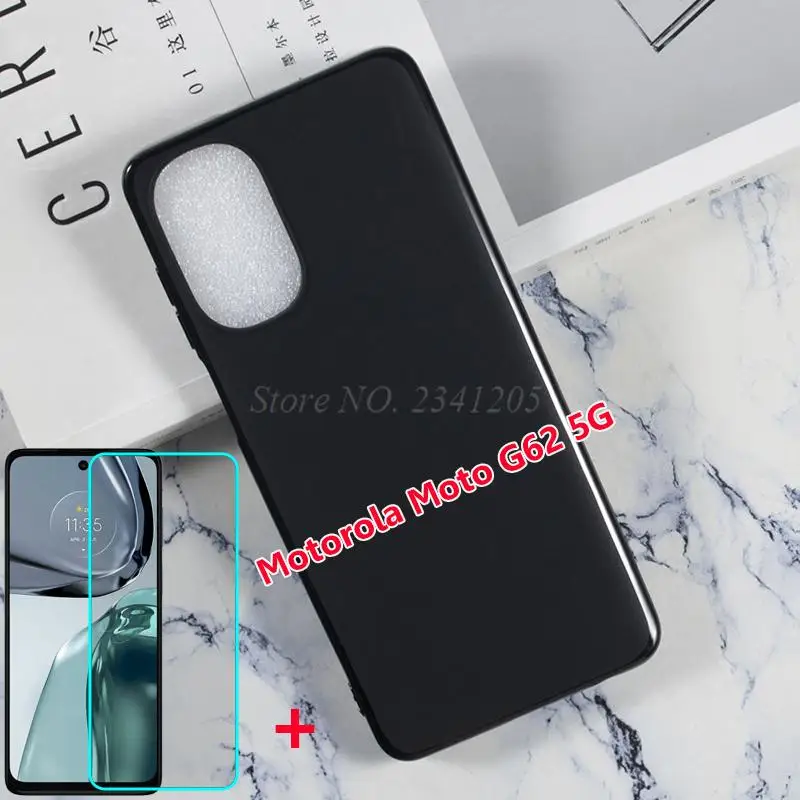 Custodia Peluche Coniglio Per Motorola Moto G62 5G – Cover Morbida Con Orecchie E Strisce Glitter – Nero/Bianco