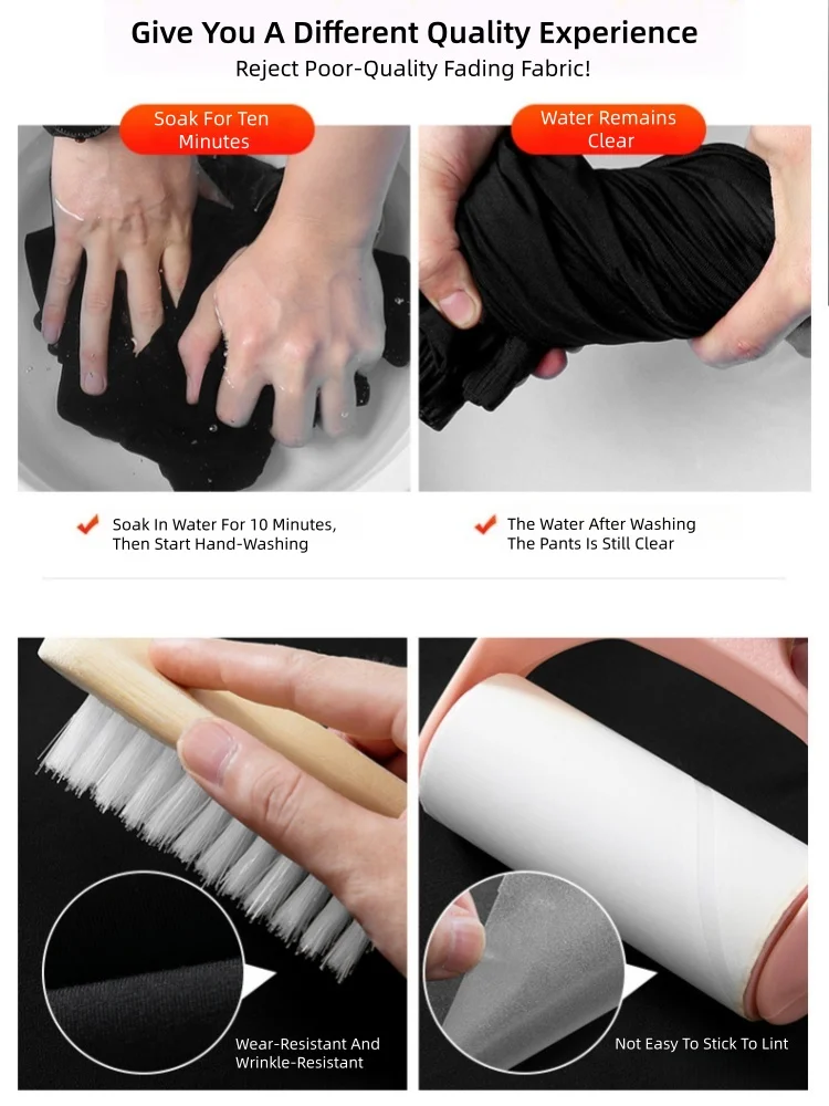 بنطلون واسع الساق للرجال لفصلي الخريف والشتاء، مبطن بالصوف، تصميم مستقيم وفضفاض، بنطلون رياضي كاجوال طويل، بنطلون رياضي أسود