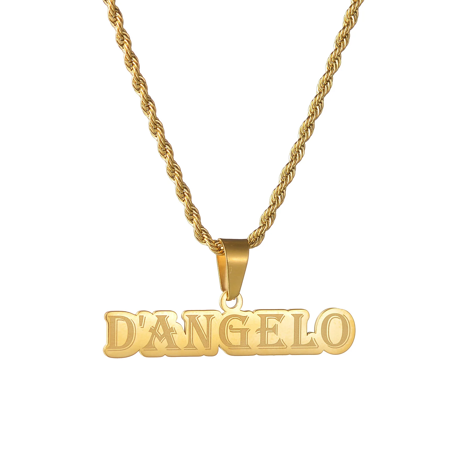 Collane con nome personalizzate di moda ciondolo a farfalla con cuore in acciaio inossidabile personalizzato per gioielli da donna con collana girocollo con lettera  36