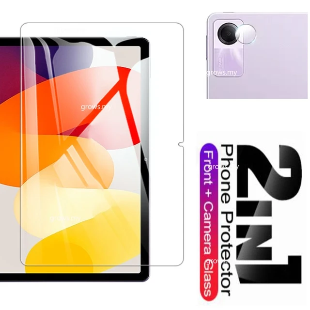 For Xiaomi Redmi Pad SE Tempered Glass Screen Protector+Camera Lens  Protector