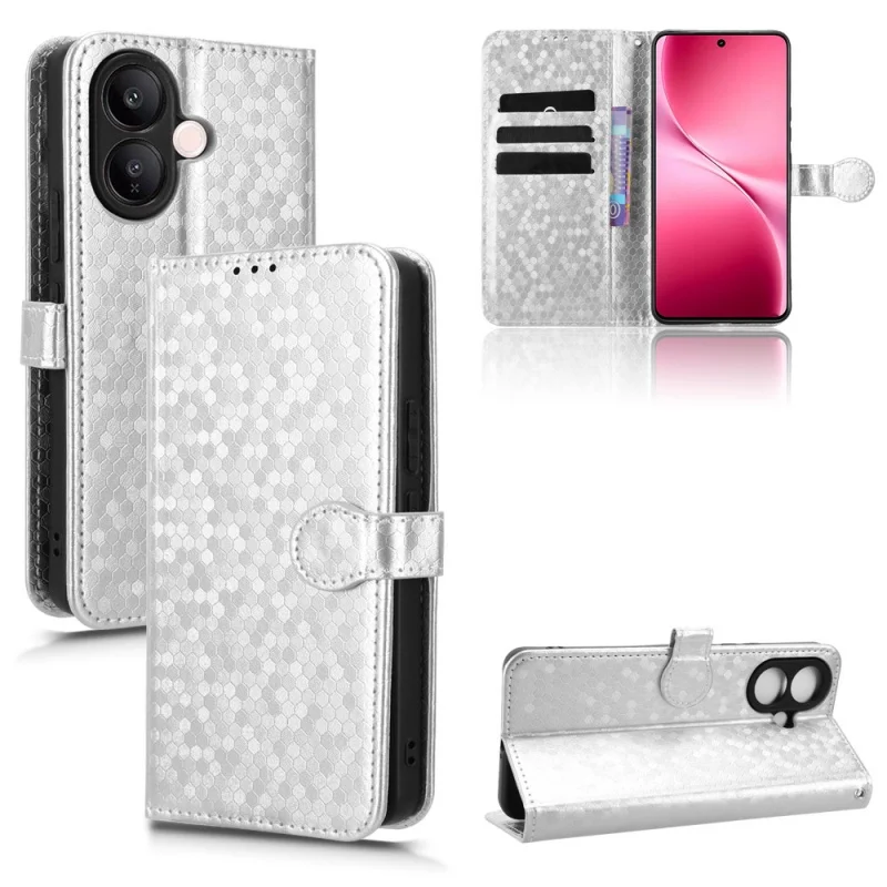 Deluxe Leather Magnetic Flip Cover with Lanyard and Wallet Stand Function