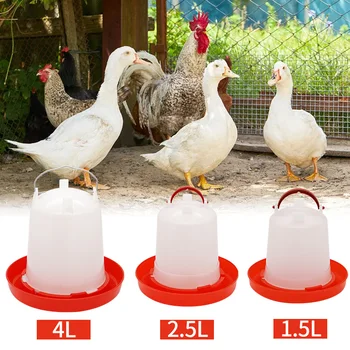 1.5/2.5/4L Chicken Water Dispenser Automatic Chick Drinker Bucket Drinking Farm Tools Quail Drinker Bird Waterer Poultry Feeding 1