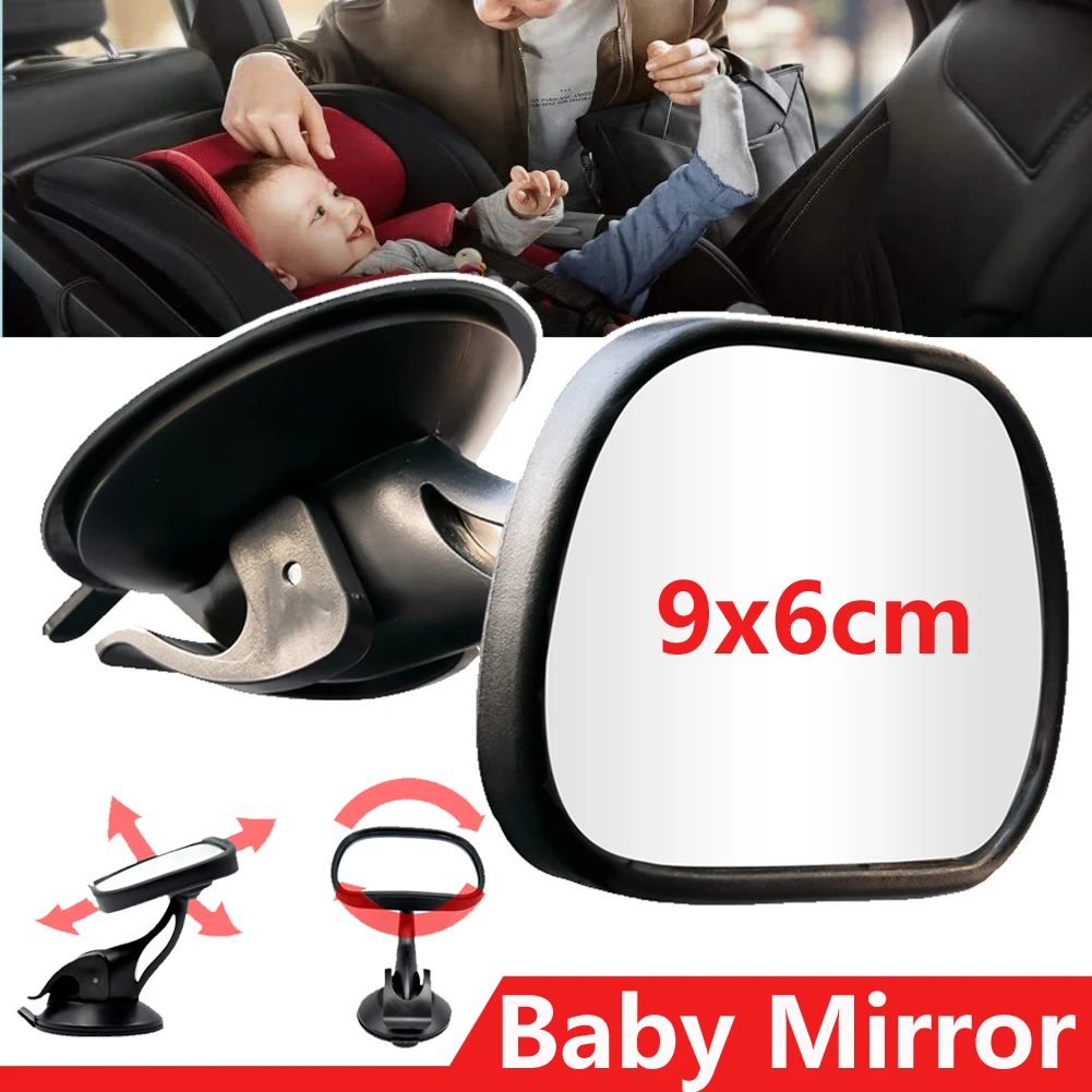 Panorama 360 ° Auto Baby Spiegel Einstellbar Saugnapf Breite-winkel  Panorama Rückspiegel Auto Hinten Innen Rückansicht spiegel - AliExpress