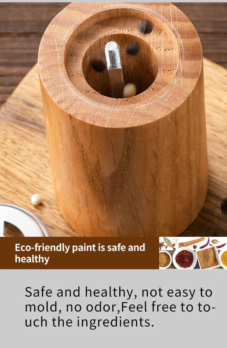 Grinder 4 Parties 63 Mm En Résine Style Bois - Avec Dents En Aluminium Et Récupérateur De Pollen - Marron Clair