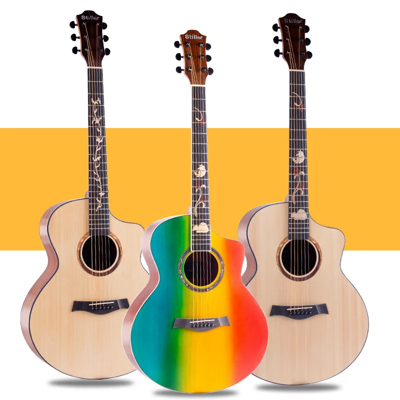 

Hawaii Guitars Thin Kids Diy Picea Asperata String Instruments Guitar Beginner Unisex Guitarra Acustica Playing Tools EH50G