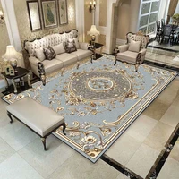 European Luxury Carpet for Living Room Persian Home Decoration Non-slip Easy Clean Large Rug Bedroom Cloakroom Entrance Door Mat 1