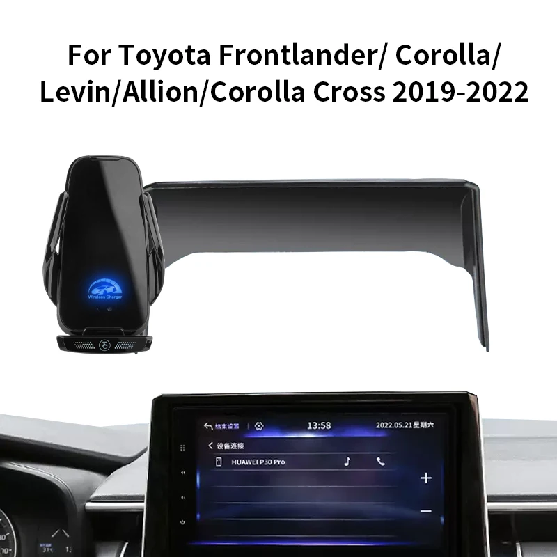 

Car Phone Holder For Toyota Corolla/Levin Allion/Levin Frontlander/Corolla Cross 2019-2022 Wireless charger telefoonhouder
