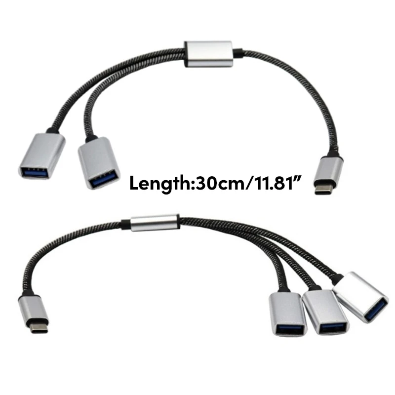 5CM-50CM Type-c Otg Data Cable USB 2.0 Portable USB-C Plug To USB Female  Converter OTG Adapter Kabe - AliExpress