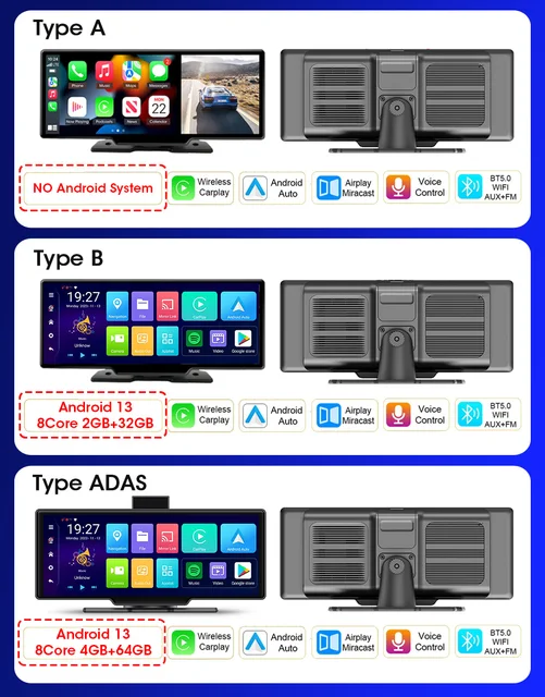 10.26インチ大画面CarPlay/Airplay対応 32GbSDカード付き