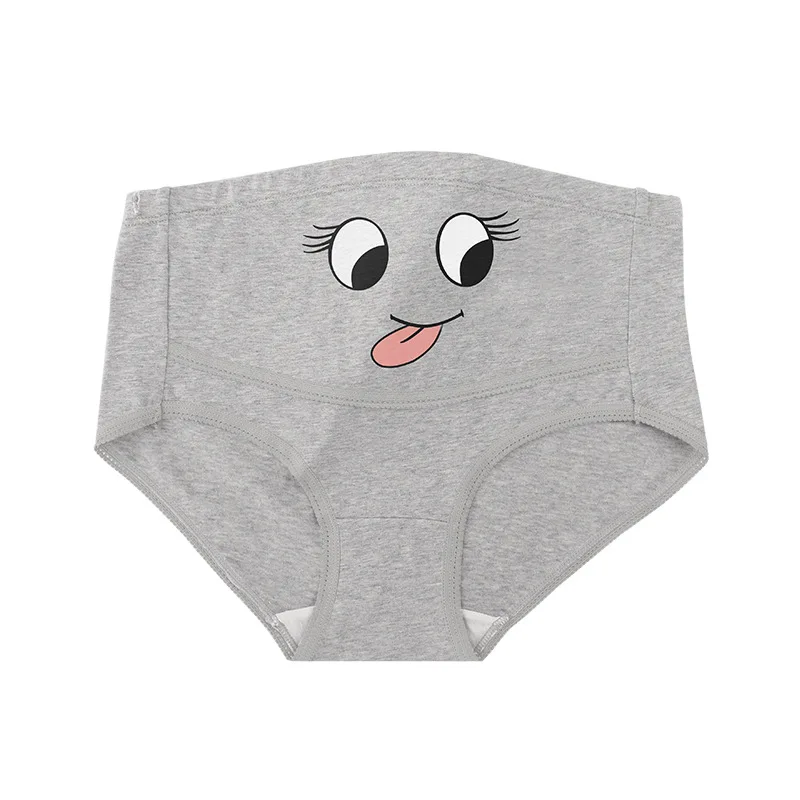 5 pezzi di biancheria intima da donna incinta in cotone cartone animato confortevole e traspirante durante la gravidanza pantaloni a triangolo grandi con supporto a vita alta - immagine 6