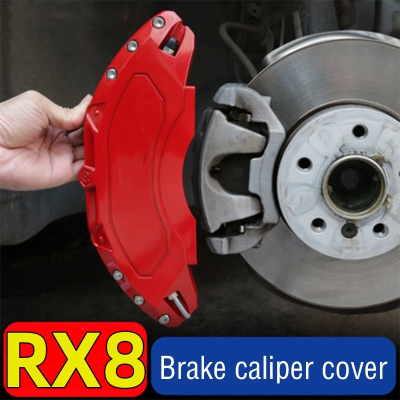 

For Mazda RX8 Car Brake Caliper Cover Aluminum Metal Fit RX-8 1.3 MT 2004 2006