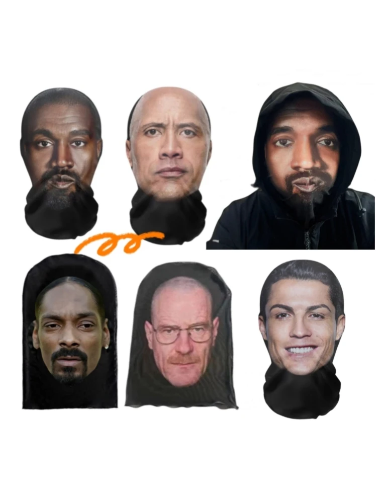 Full face mesh mask displayed from the front