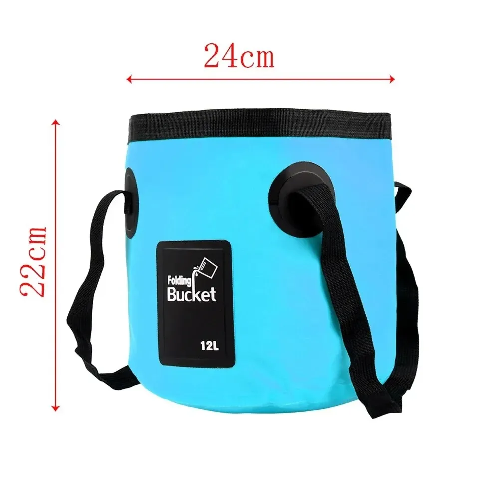 12L Folding Bucket Portable Outdoor Travel Foldable Water Bucket Bowl Sink Washing Bag Car Wash Multifunction for Camping folding bucket water bucket car wash bucket