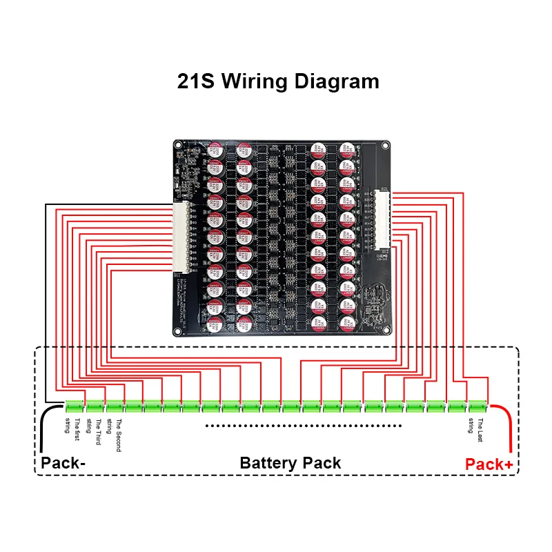5A battery cell balance module 4s 3S 5S 6S 7S 8S 12S 13S 16S 20S 21S for Ternary