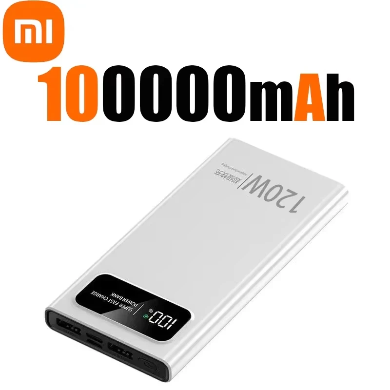 Xiaomi 200000mAh Power Bank 120w Snel opladen Draagbare externe batterij Power Bank met grote capaciteit voor iPhone Samsung ﻿ Huawei